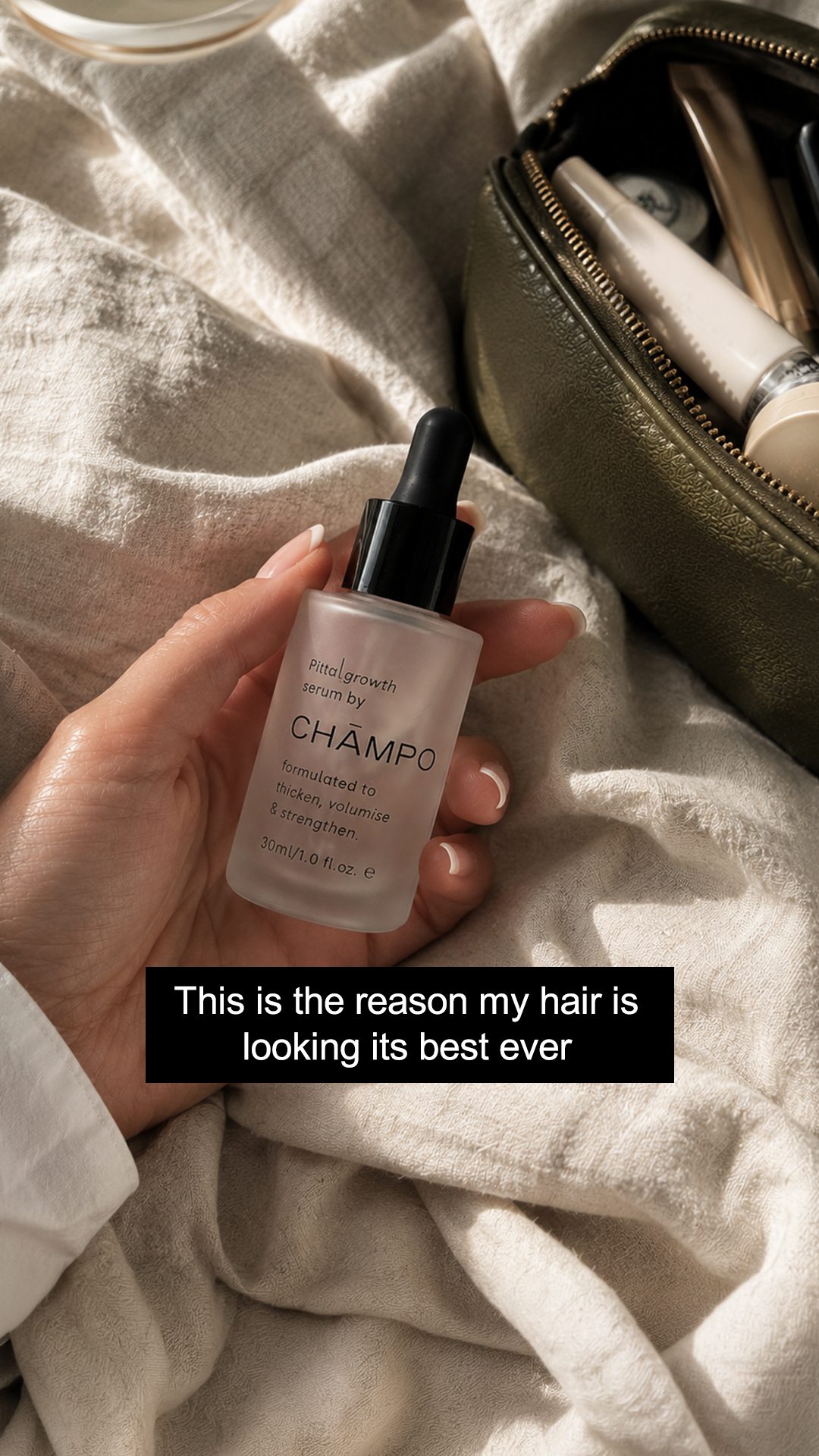 Chāmpo Haircare Facebook ad