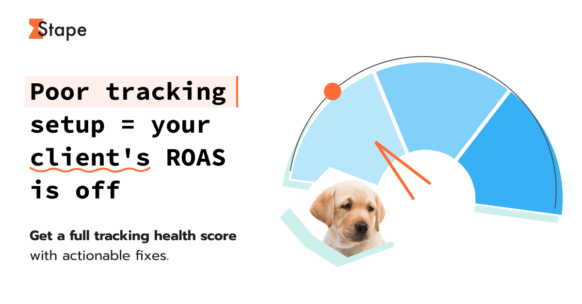 Stape Facebook ad: Check Tracking Health
