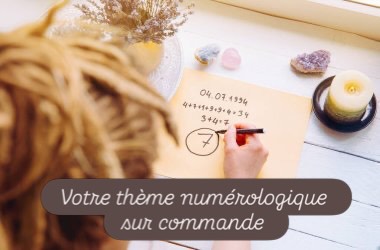 Audrey Schwartz EFT-Sophrologie -développement personnel Facebook ad: Votre thème numérologique personnalisé sur commande.