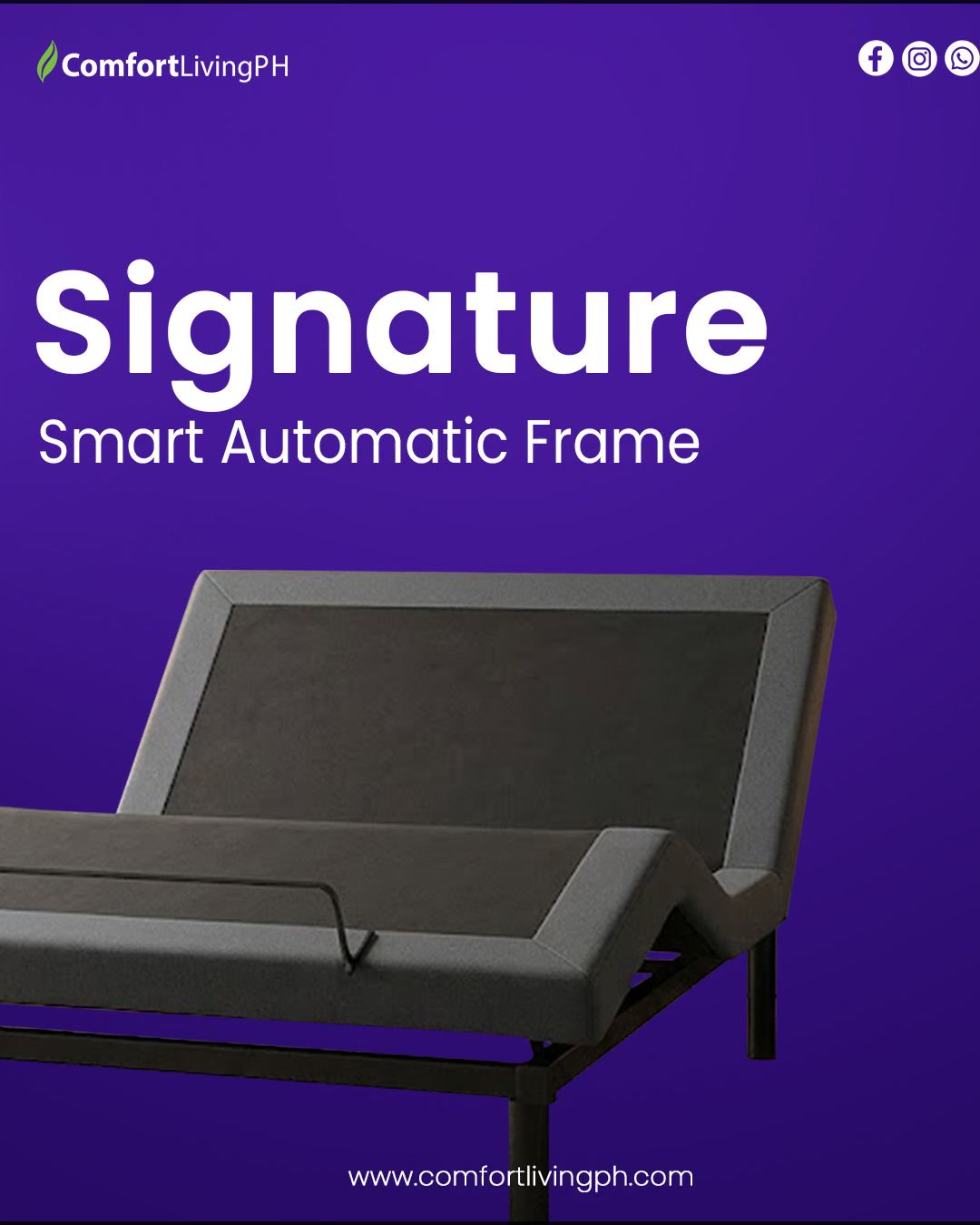 Comfort Living Philippines Facebook ad: Upgrade Your Sleep to Smart Comfort