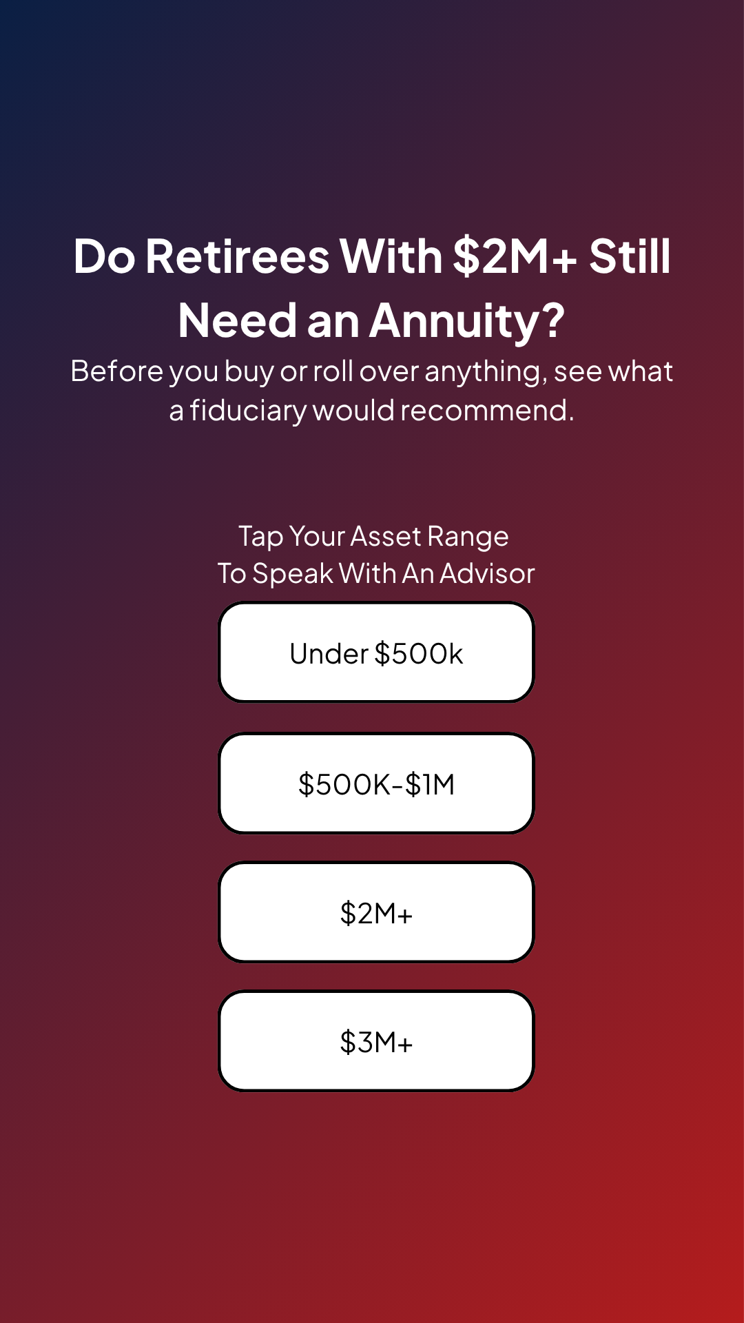 FinanceAdvisors Facebook ad