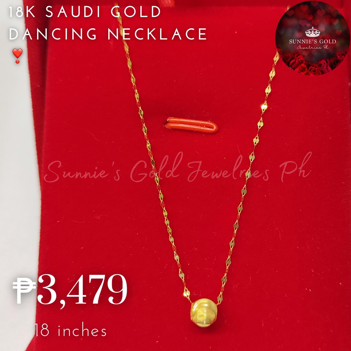 Sunnie’s Gold Jewelries Ph 2 Facebook ad: Pawnable 18K Saudi Gold Jewelries
