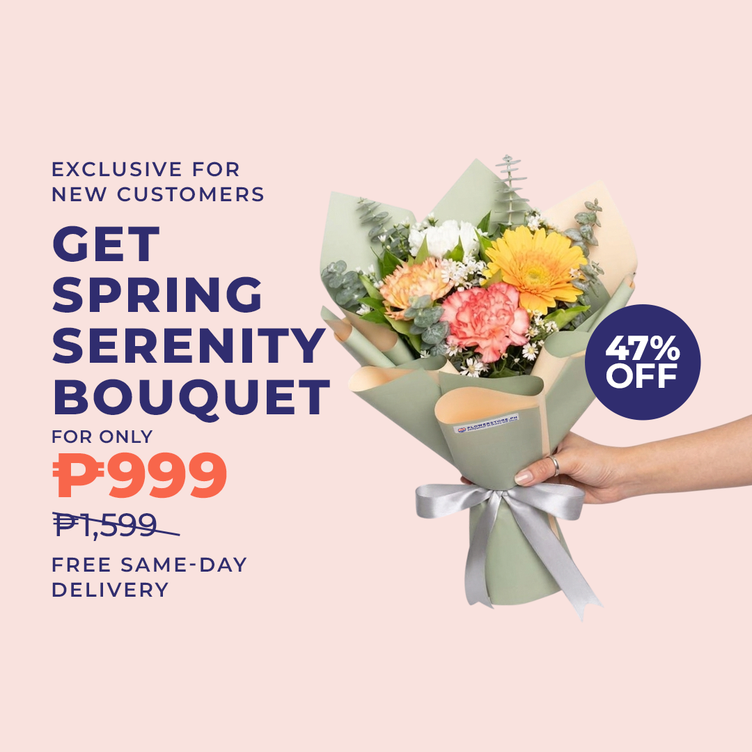 FlowerStore.ph Facebook ad: Make her smile for only P999