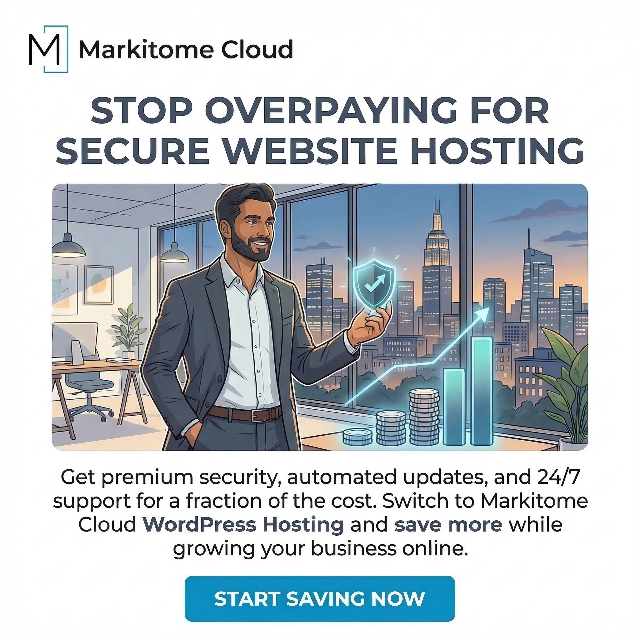 Markitome Cloud Facebook ad: WordPress - Markitome Cloud