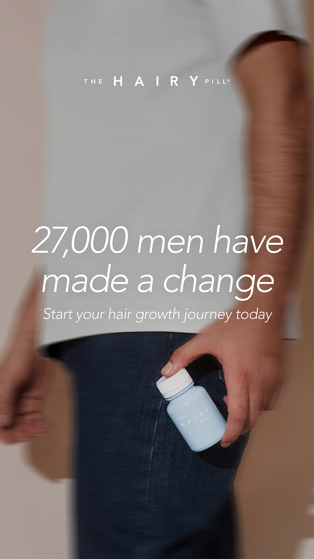 The Hairy Pill Facebook ad