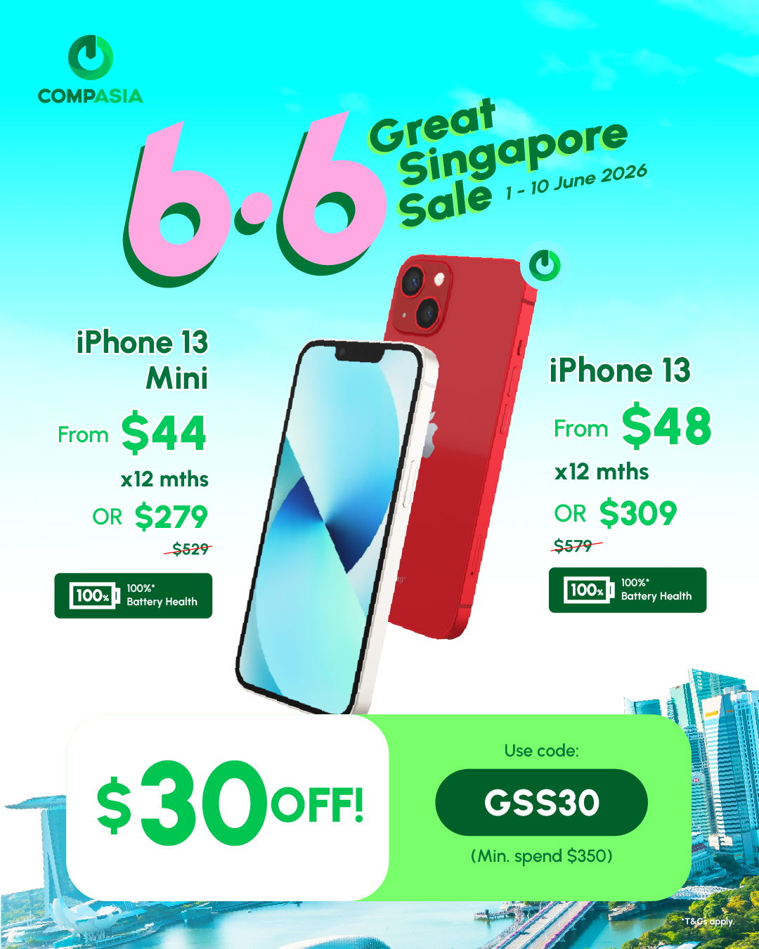 CompAsia Singapore Facebook ad: Up $35 OFF!