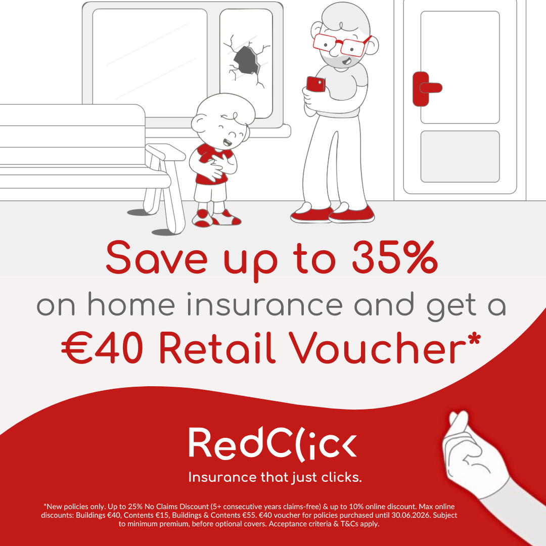 RedClick Ireland Facebook ad from Apr 1, 2026