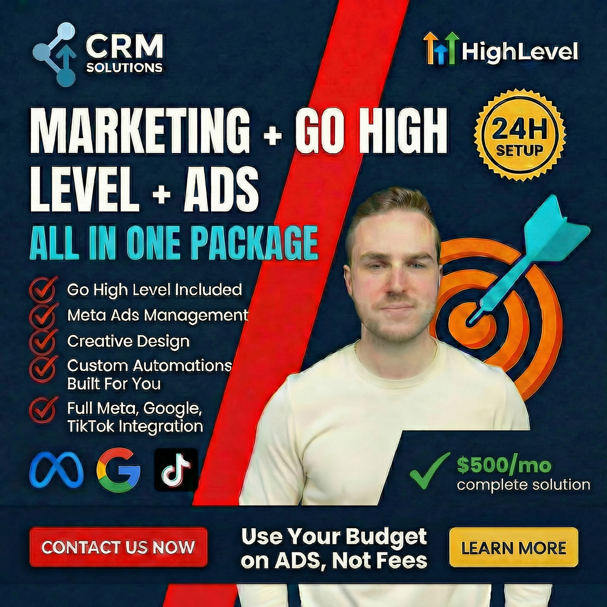CRM Solutions Facebook ad: Get Started Now