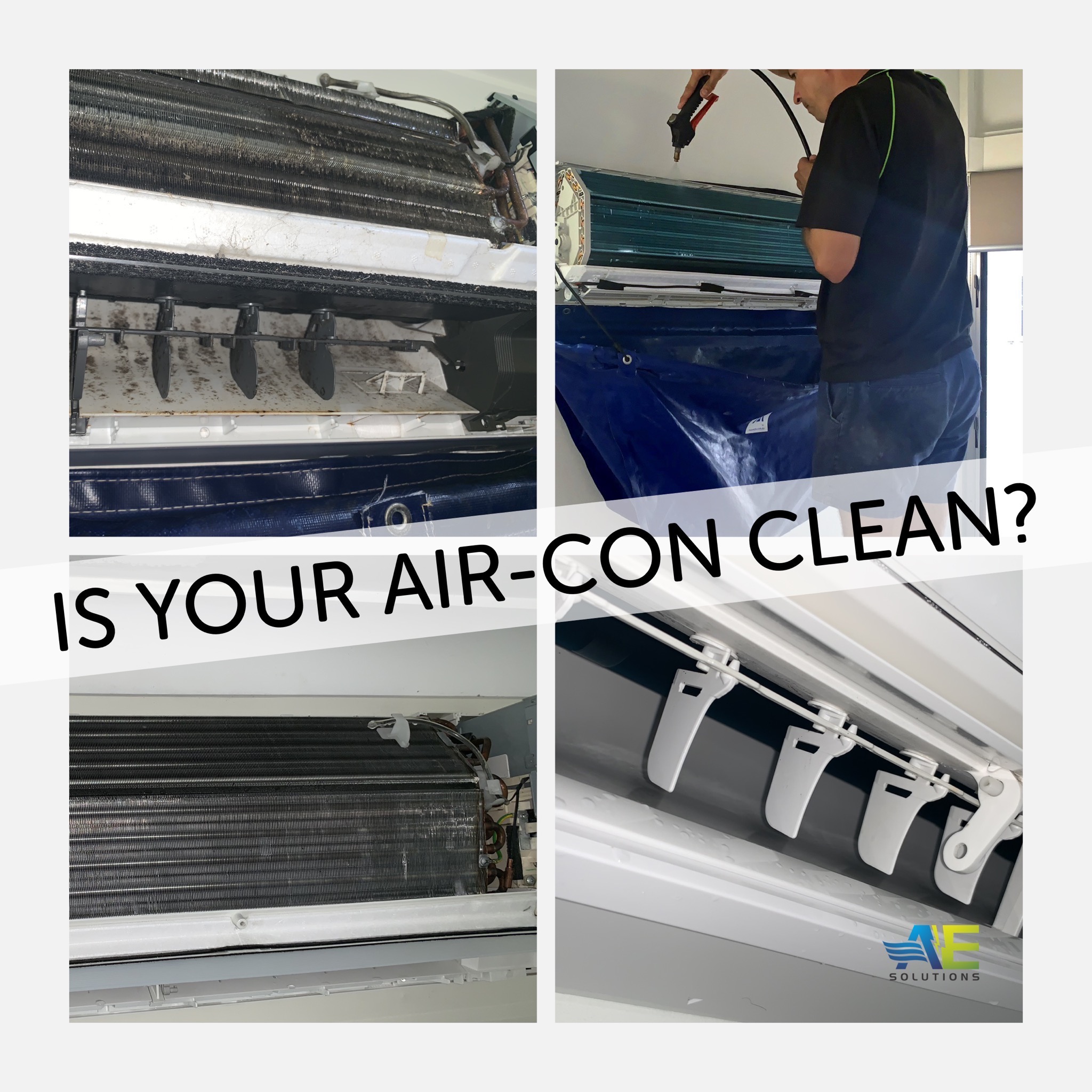 AE Solutions NT Facebook ad: For all your Air Con cleaning, Repairs, Installations…