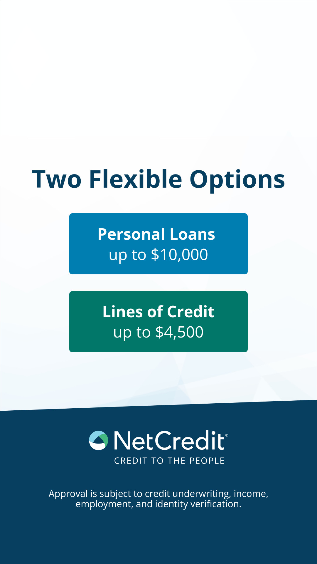 NetCredit Facebook ad