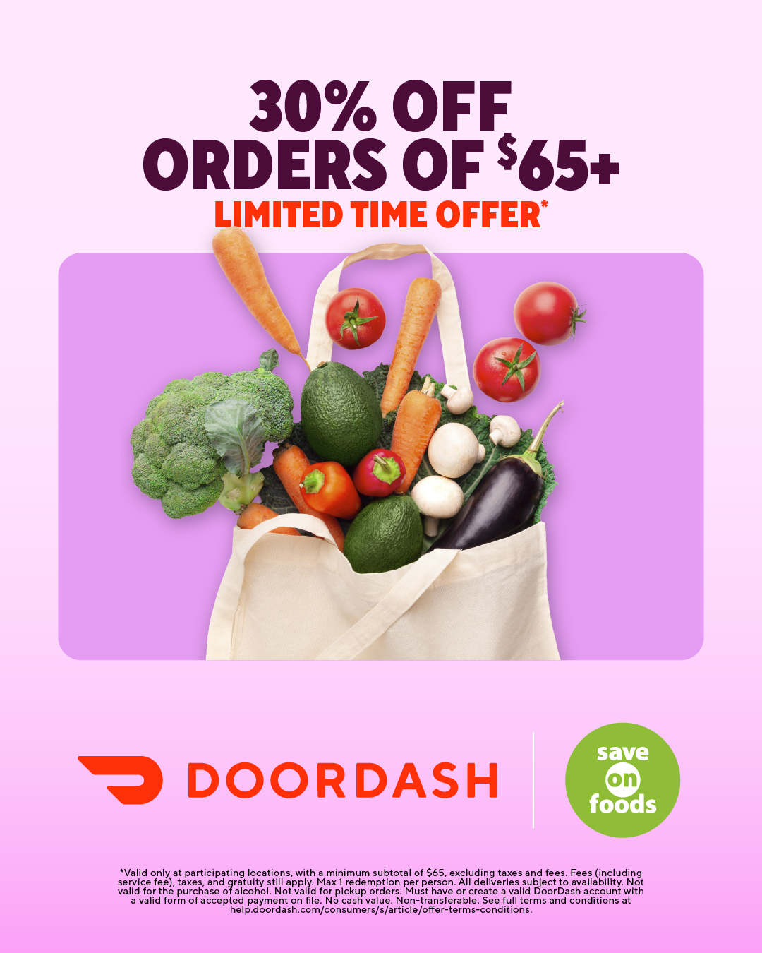 DoorDash Facebook ad