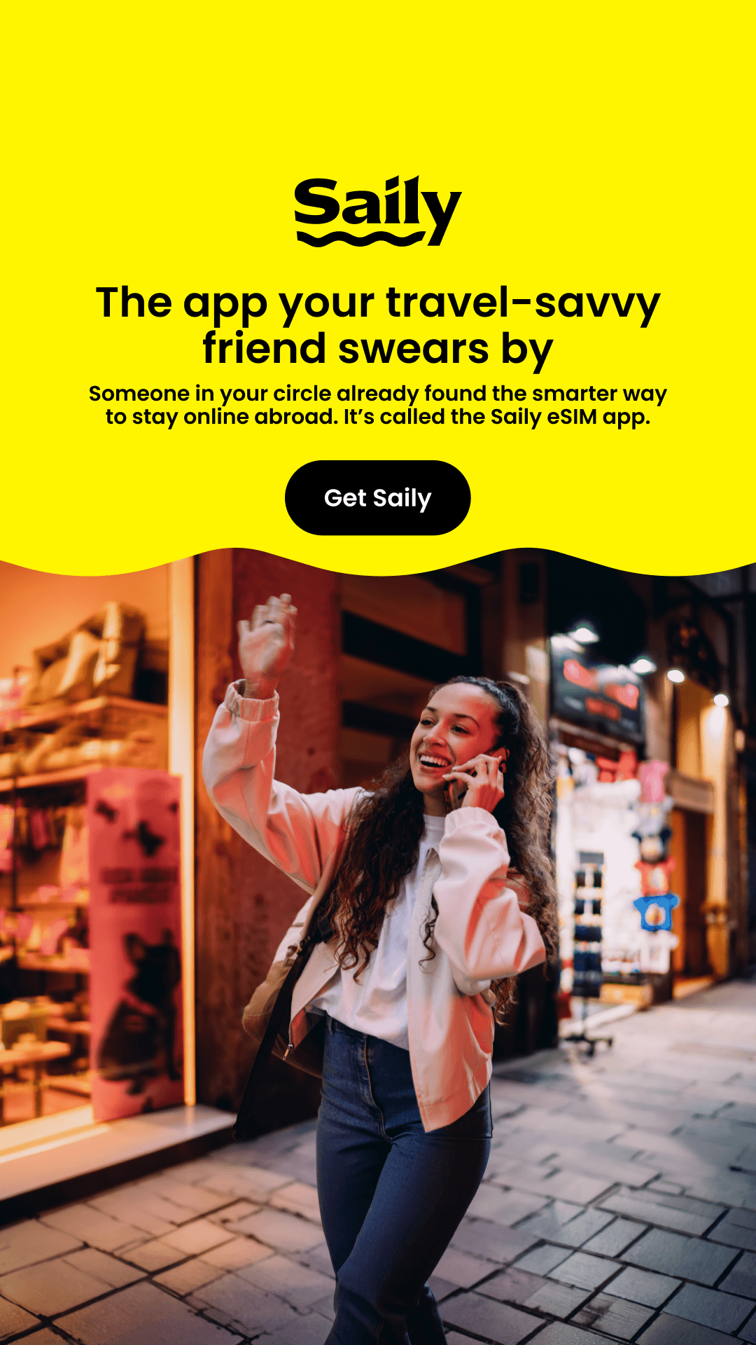 Saily Facebook ad
