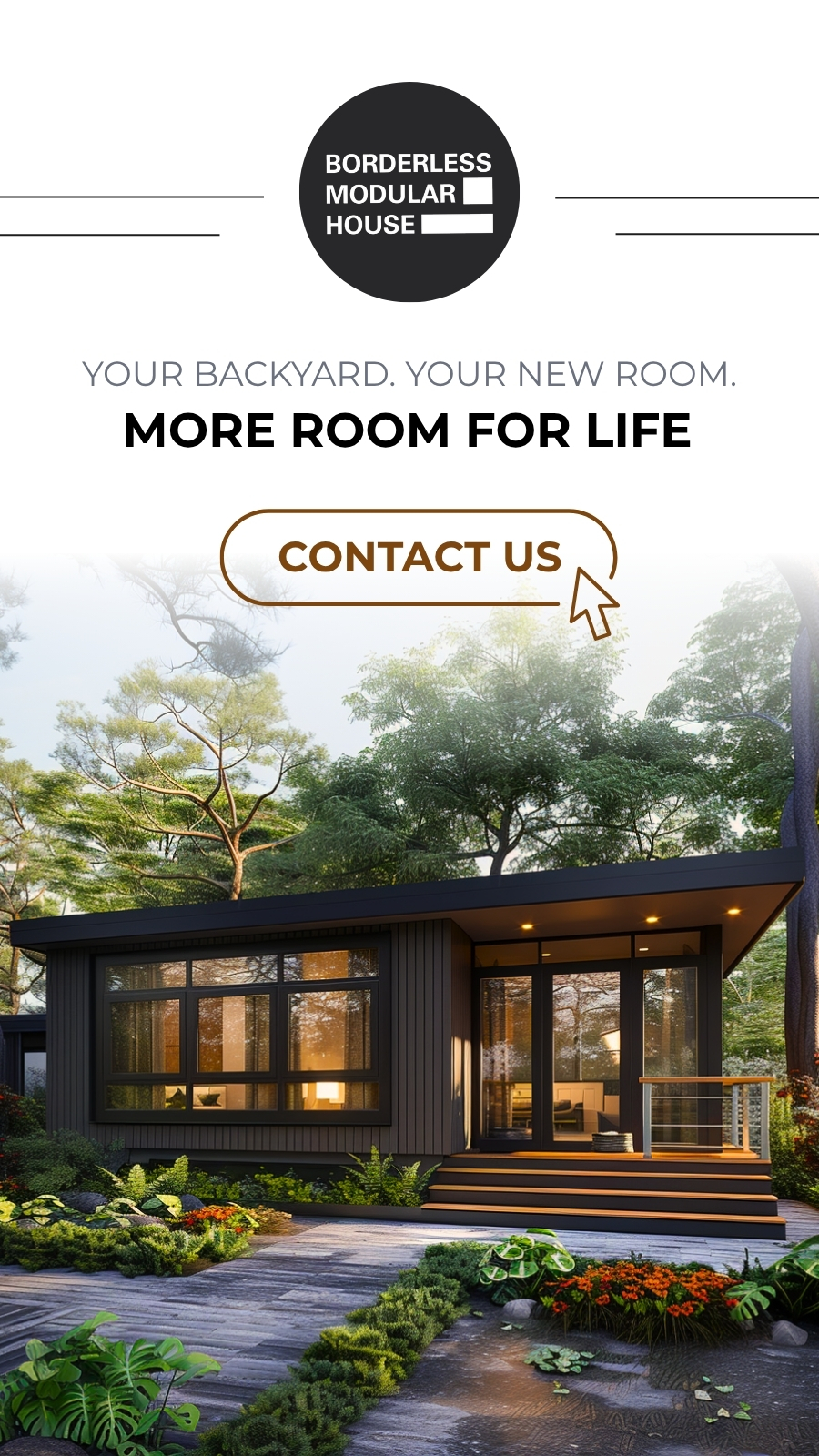 Borderless Homes Facebook ad from Nov 13, 2025
