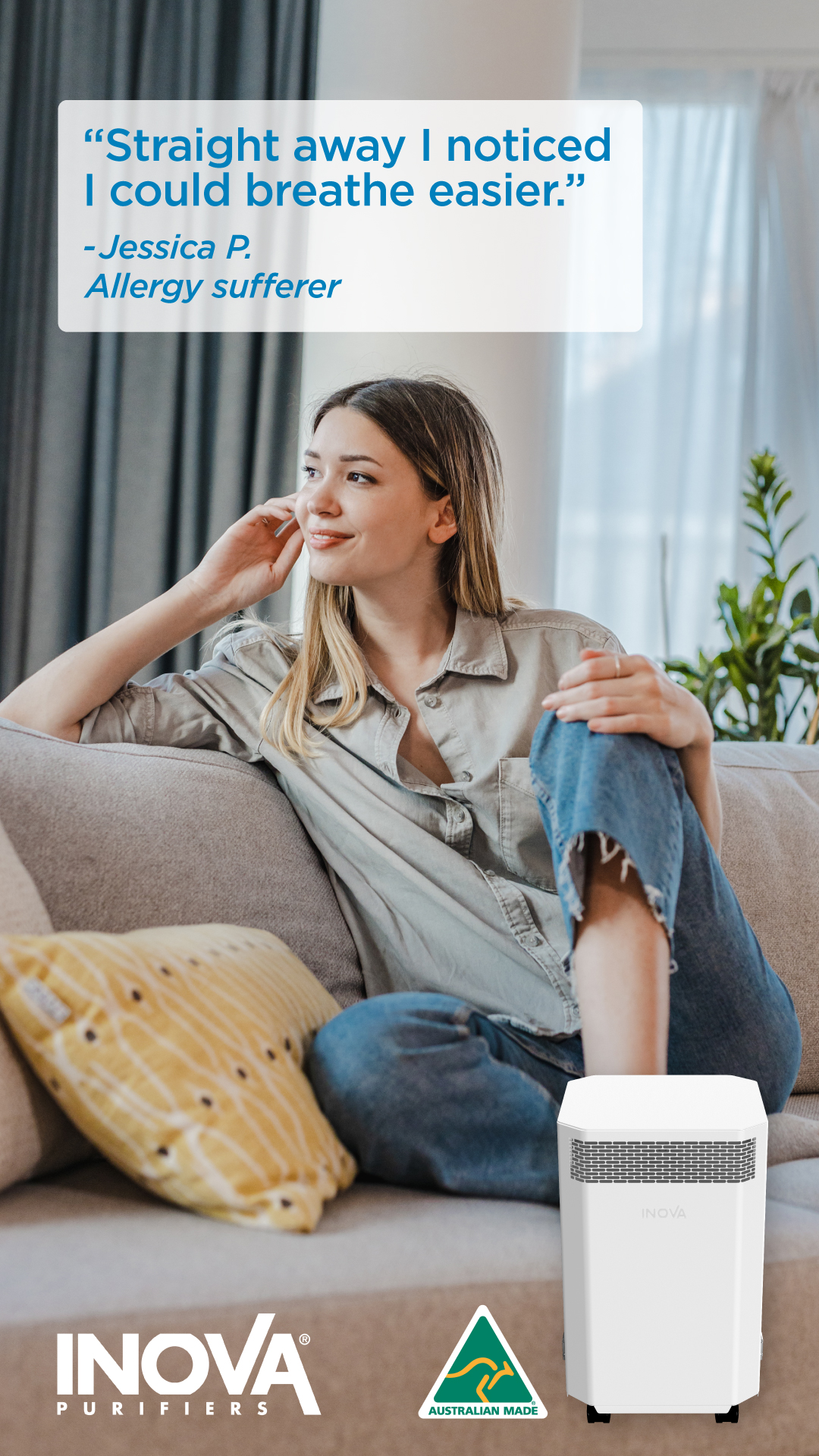 Inova Air Purifiers Facebook ad