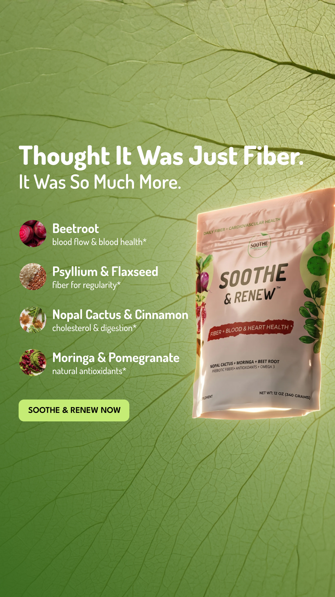 Soothe Naturals Facebook ad