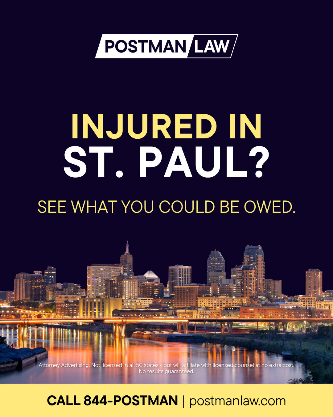 Postman Law Facebook ad