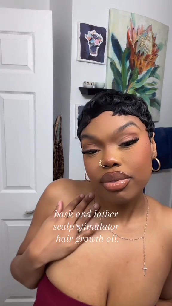Bask & Lather Co Facebook ad: Scalp Stimulator