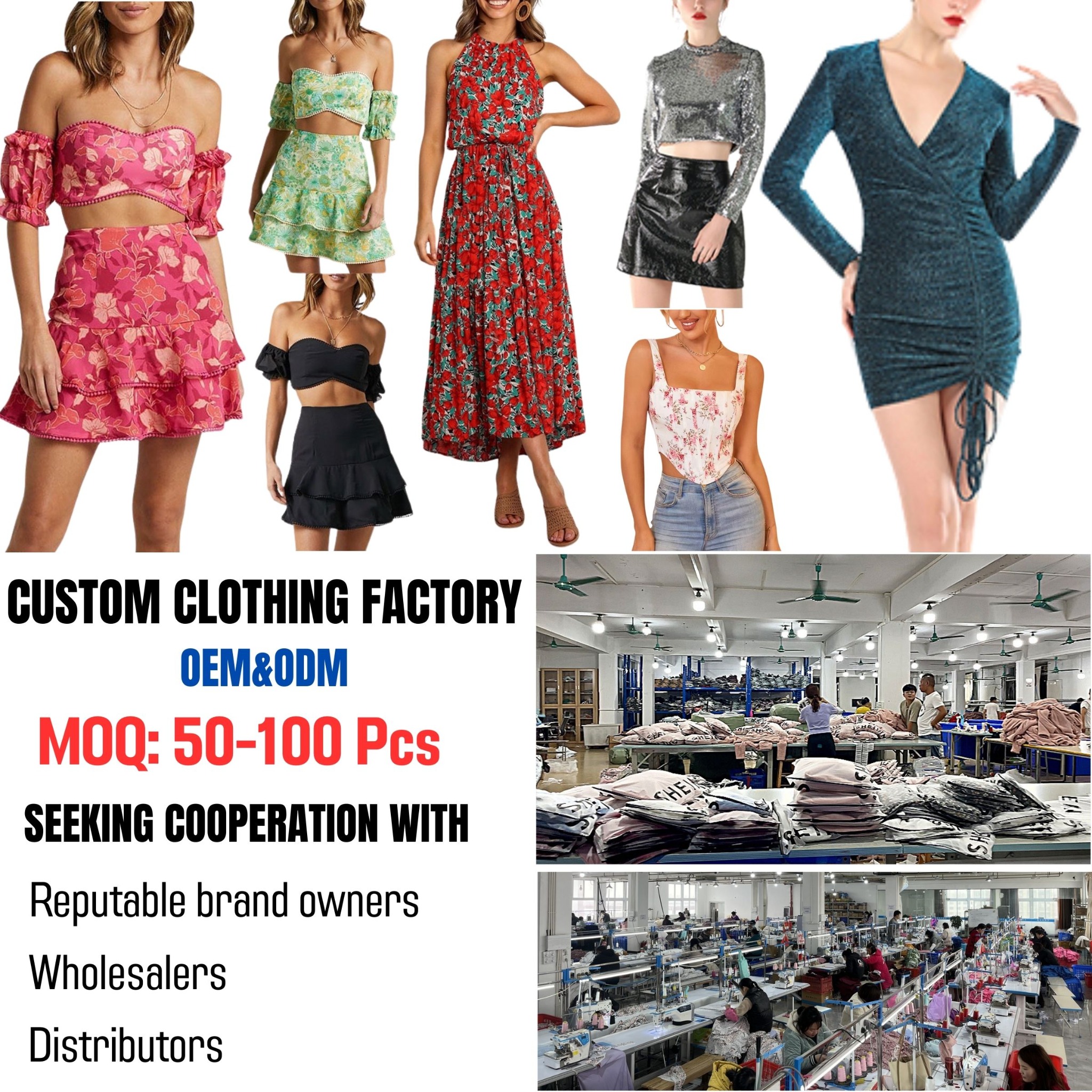 Sileanshow Facebook ad: Customization for Fashion Brands, Starting from Just 50-100…