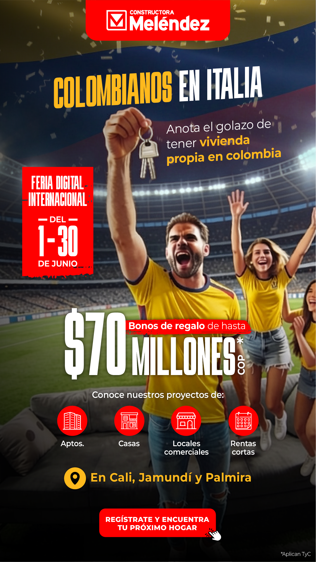 Constructora Meléndez Facebook ad from Jun 2, 2026