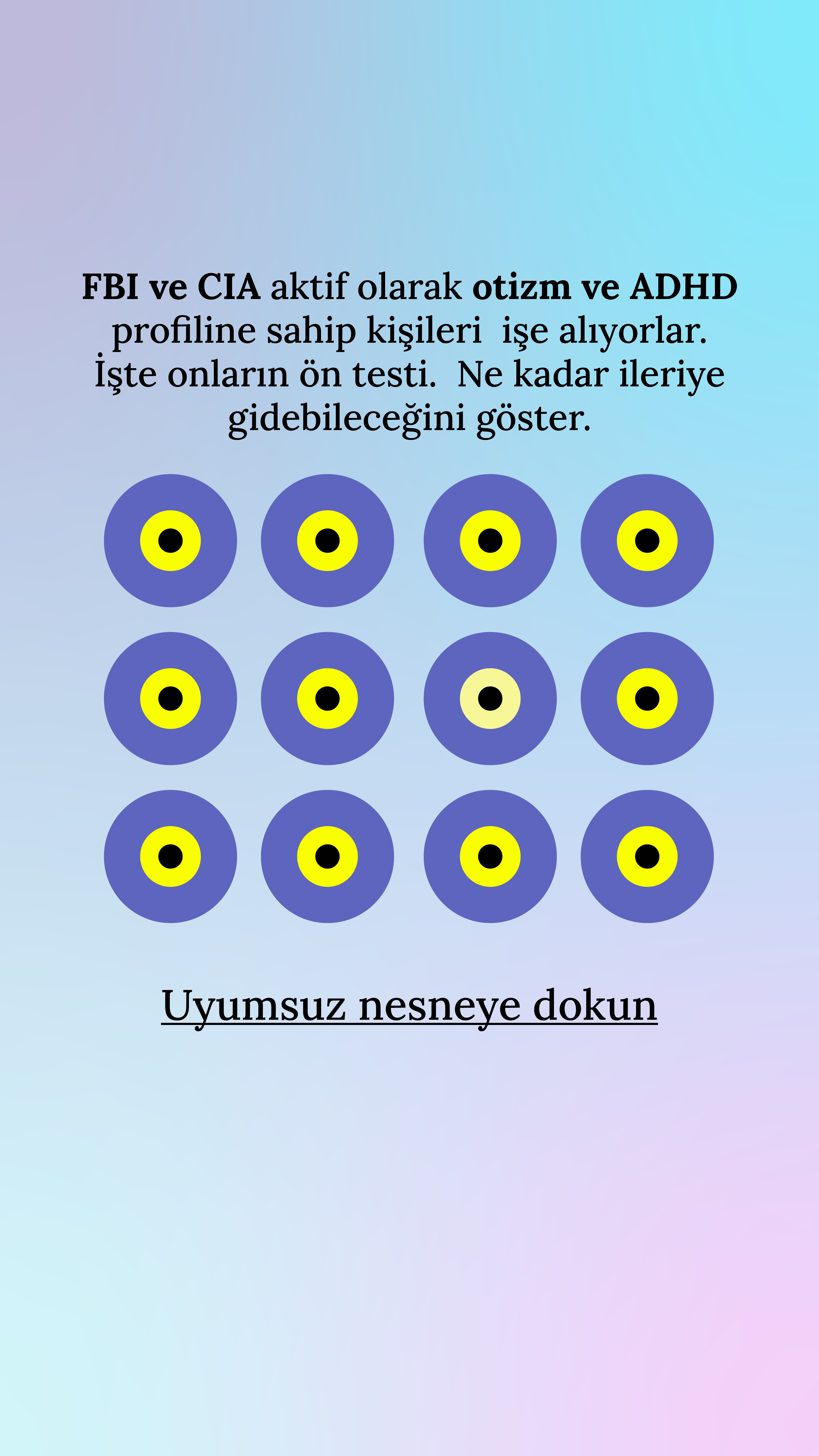 International Brain Test Facebook ad