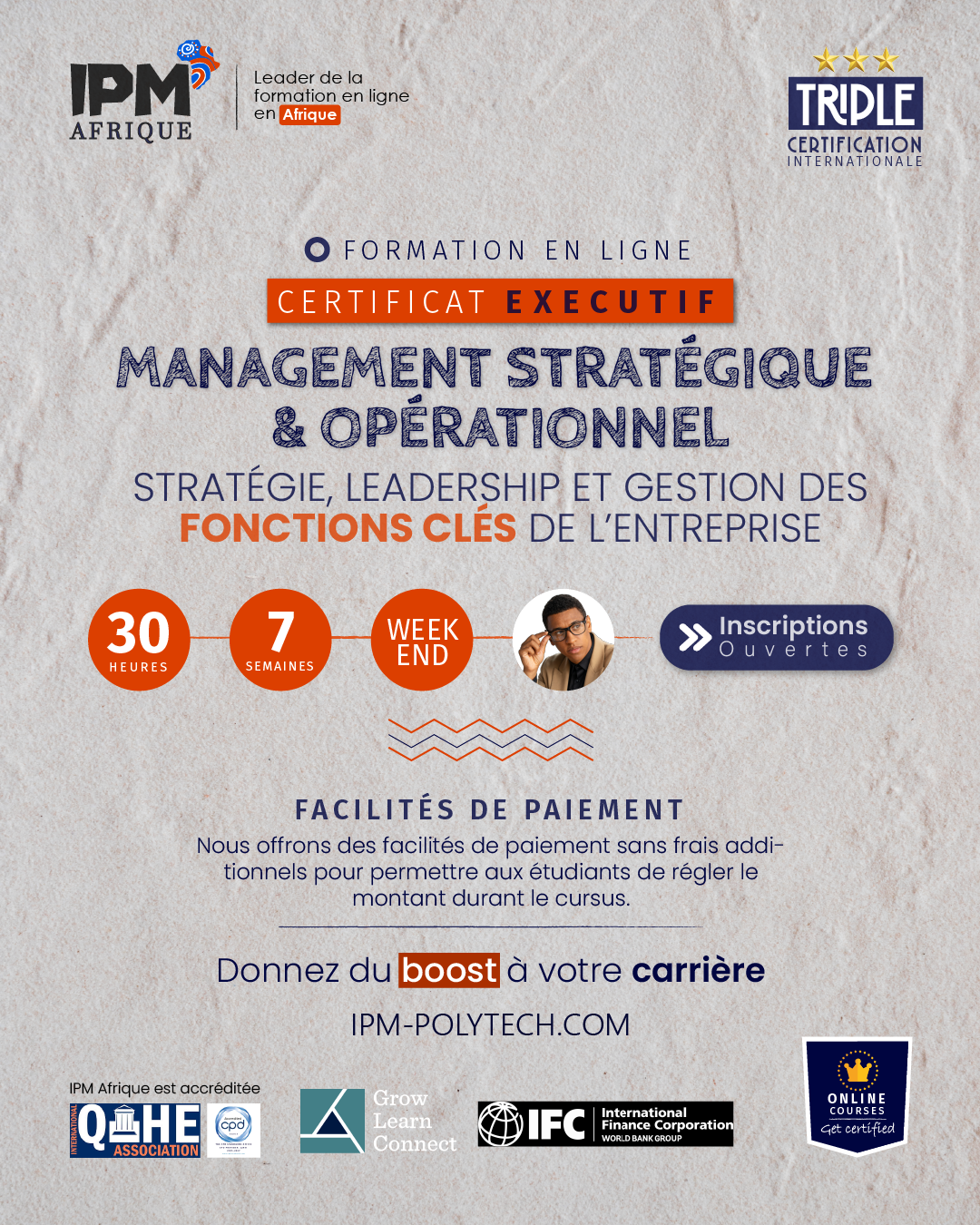 IPM- Institut polytechnique de Marrakech Facebook ad
