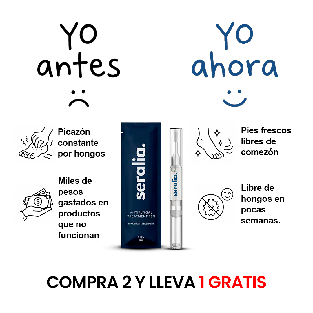 Seralia Facebook ad: Elimina hongos rápidamente