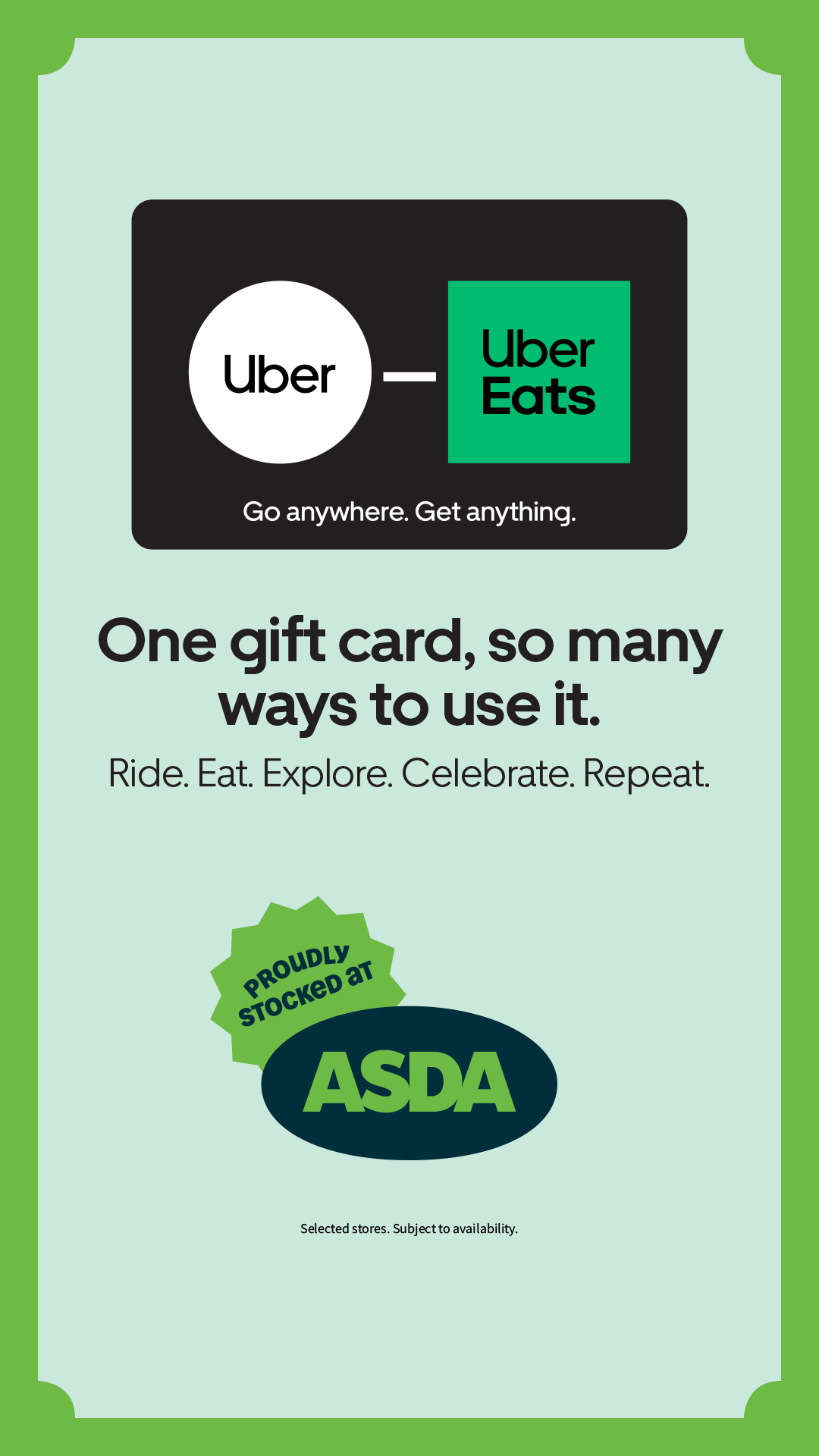 Asda Facebook ad