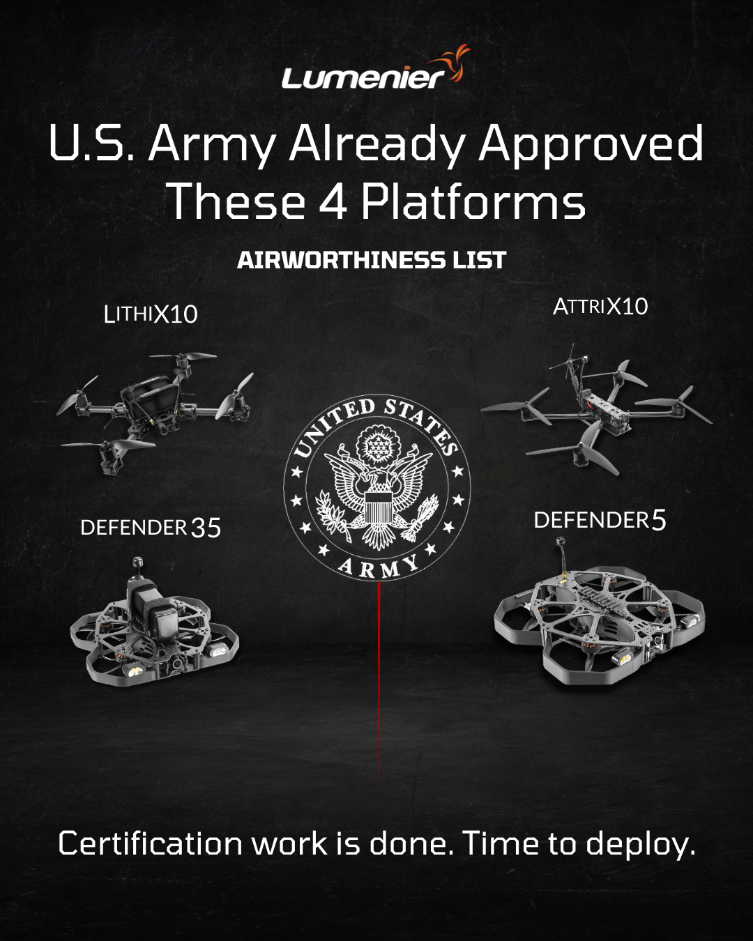 Lumenier Facebook ad: Deploy Tomorrow While Competitors Wait Six Months