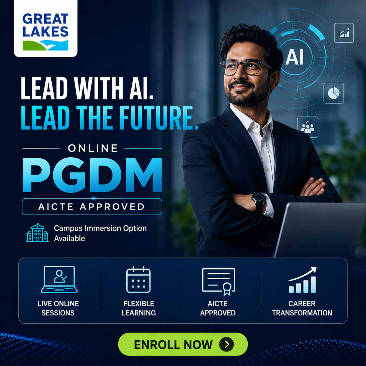 Great Lakes Institute of Management Facebook ad from Jun 23, 2026