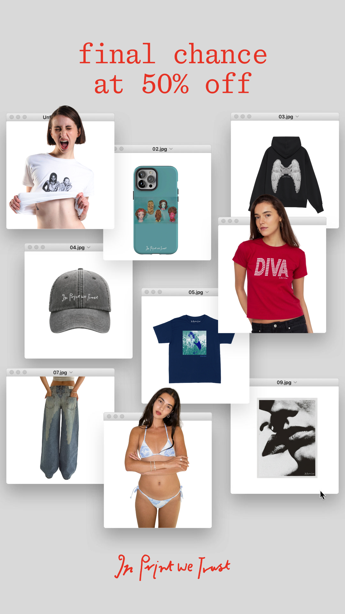 In Print We Trust Facebook ad: Just Restocked After 4 Months