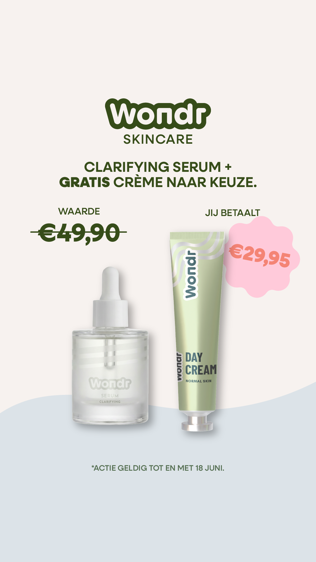 WONDR care Facebook ad