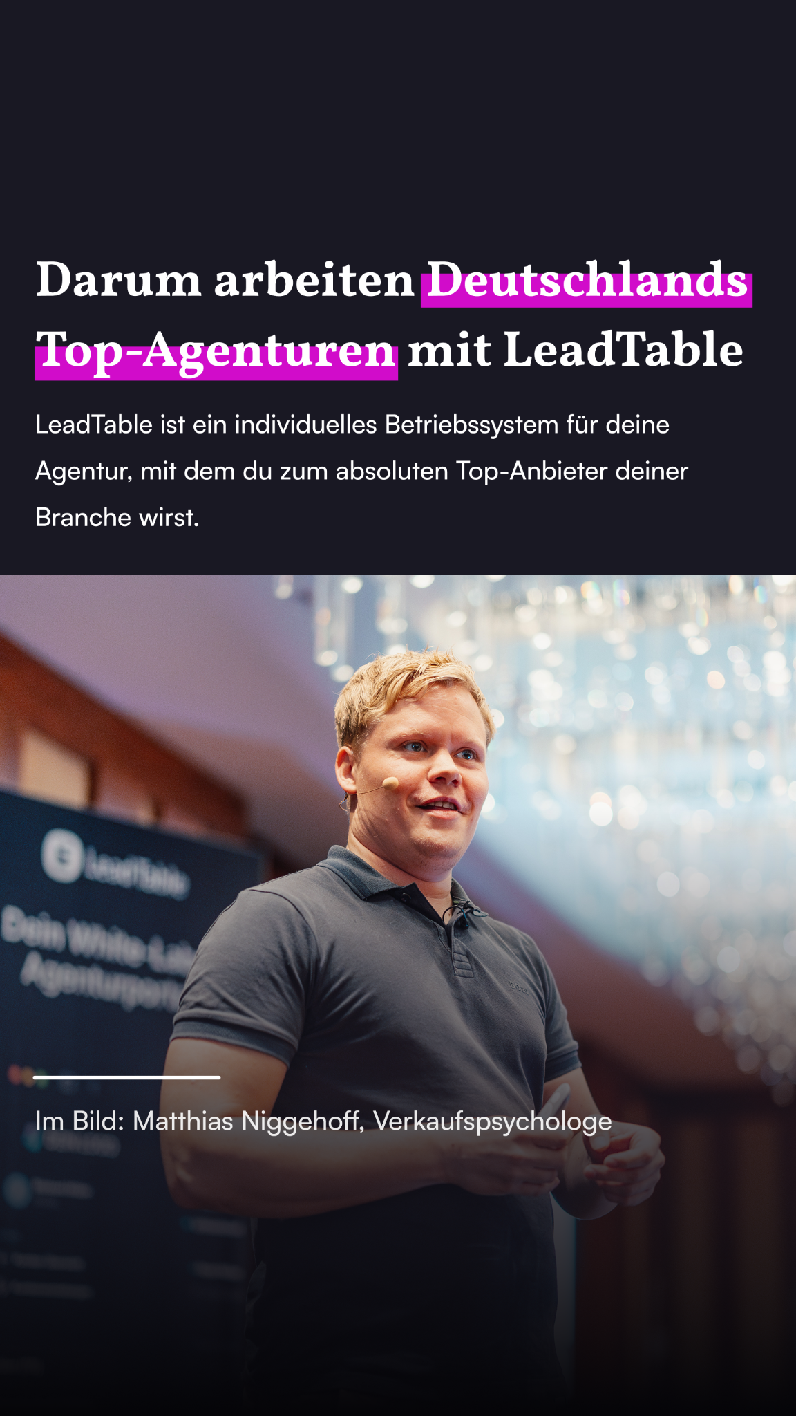 LeadTable - Agentursoftware Facebook ad