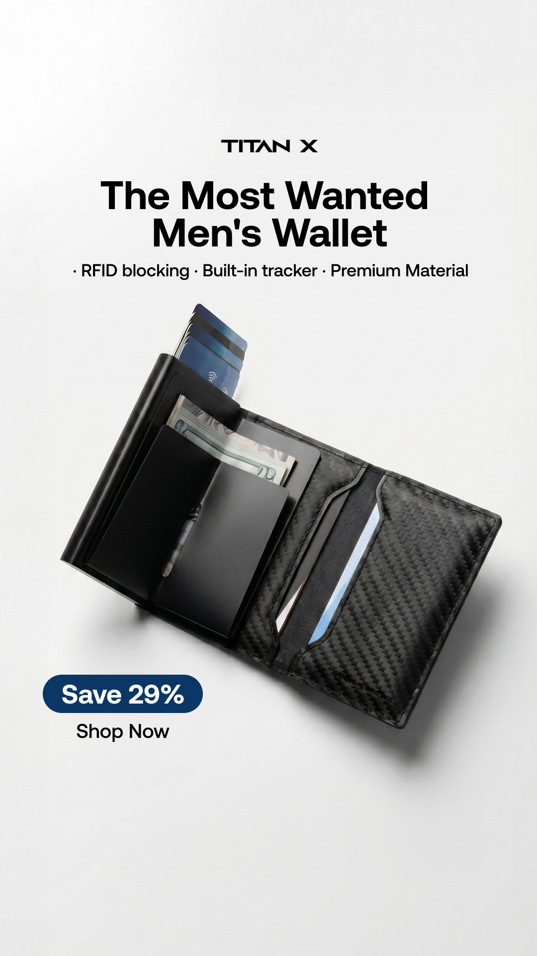 TITAN X Wallet Facebook ad