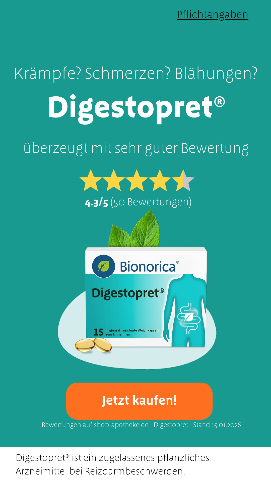 Digestopret Facebook ad from Feb 17, 2026