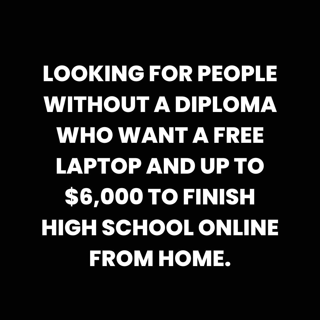 Finder Hub Facebook ad: FREE LAPTOP & $6,000 GRANT > HERE