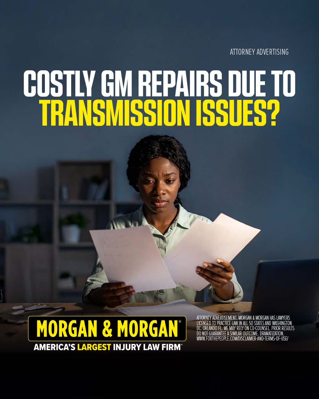 Morgan & Morgan Facebook ad