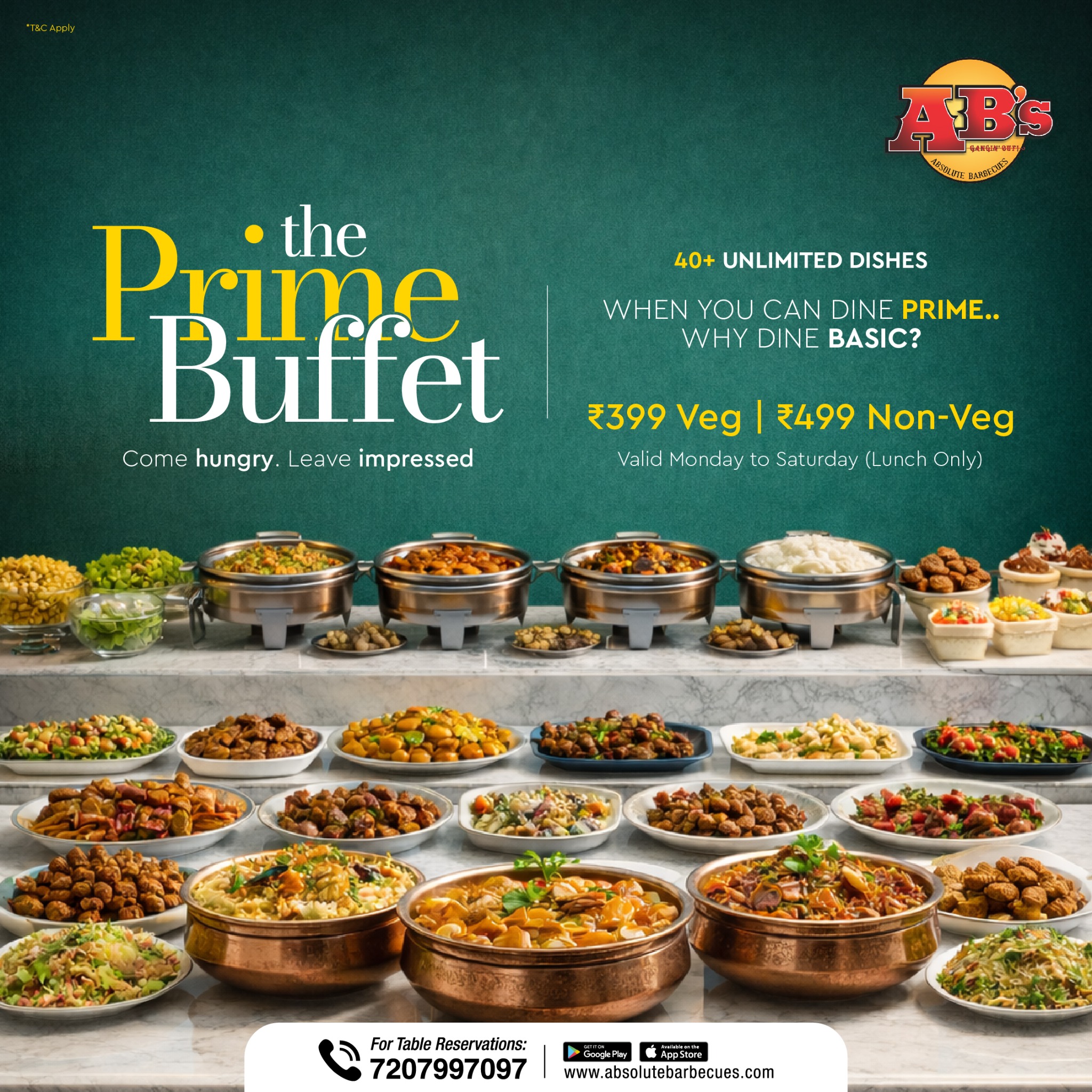 Absolute Barbecues India Facebook ad: Chinchwad’s Biggest Feast from ₹399!