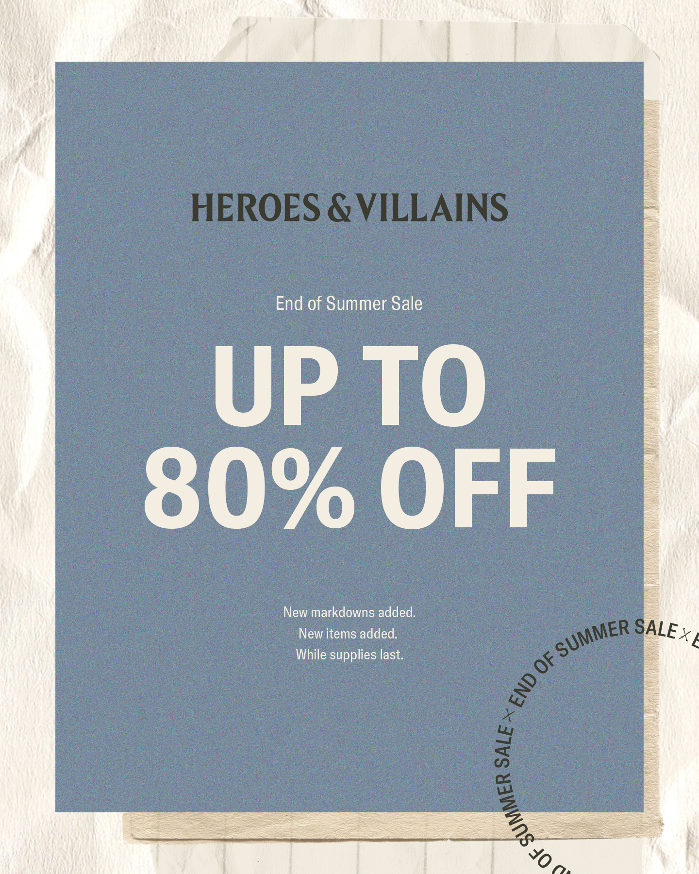 Heroes & Villains Facebook ad