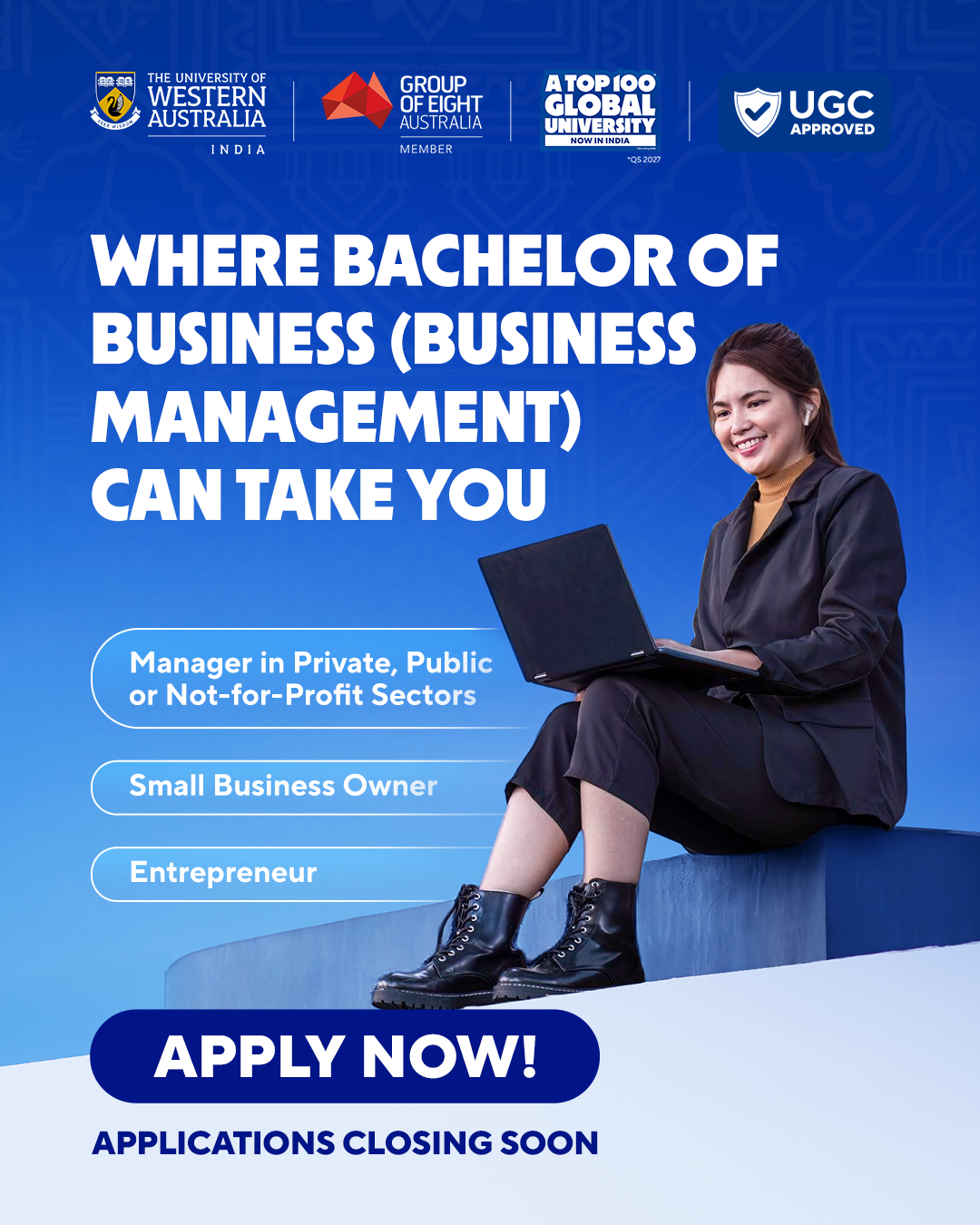 The University of Western Australia India Facebook ad