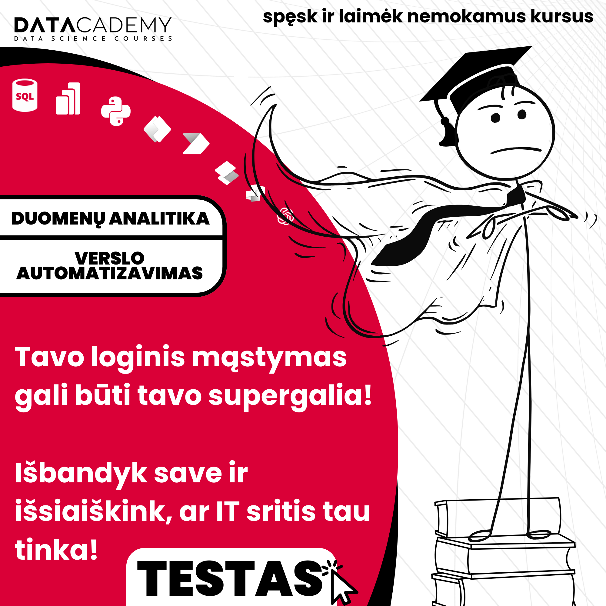 Datacademy Lietuva Facebook ad