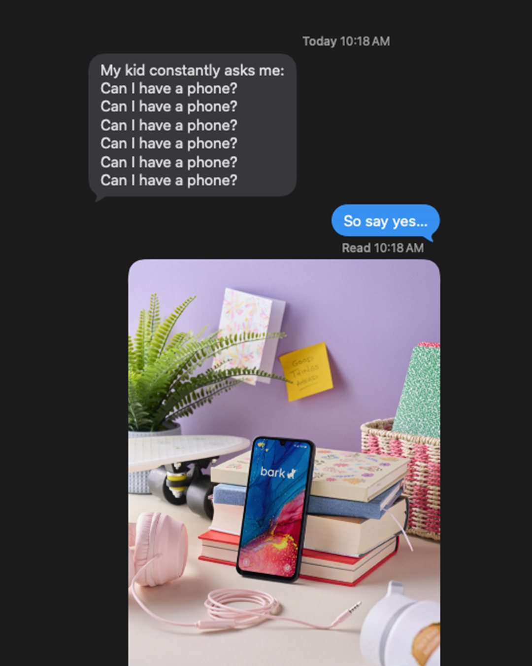 Bark - Parental Controls Facebook ad: Safer First Phone