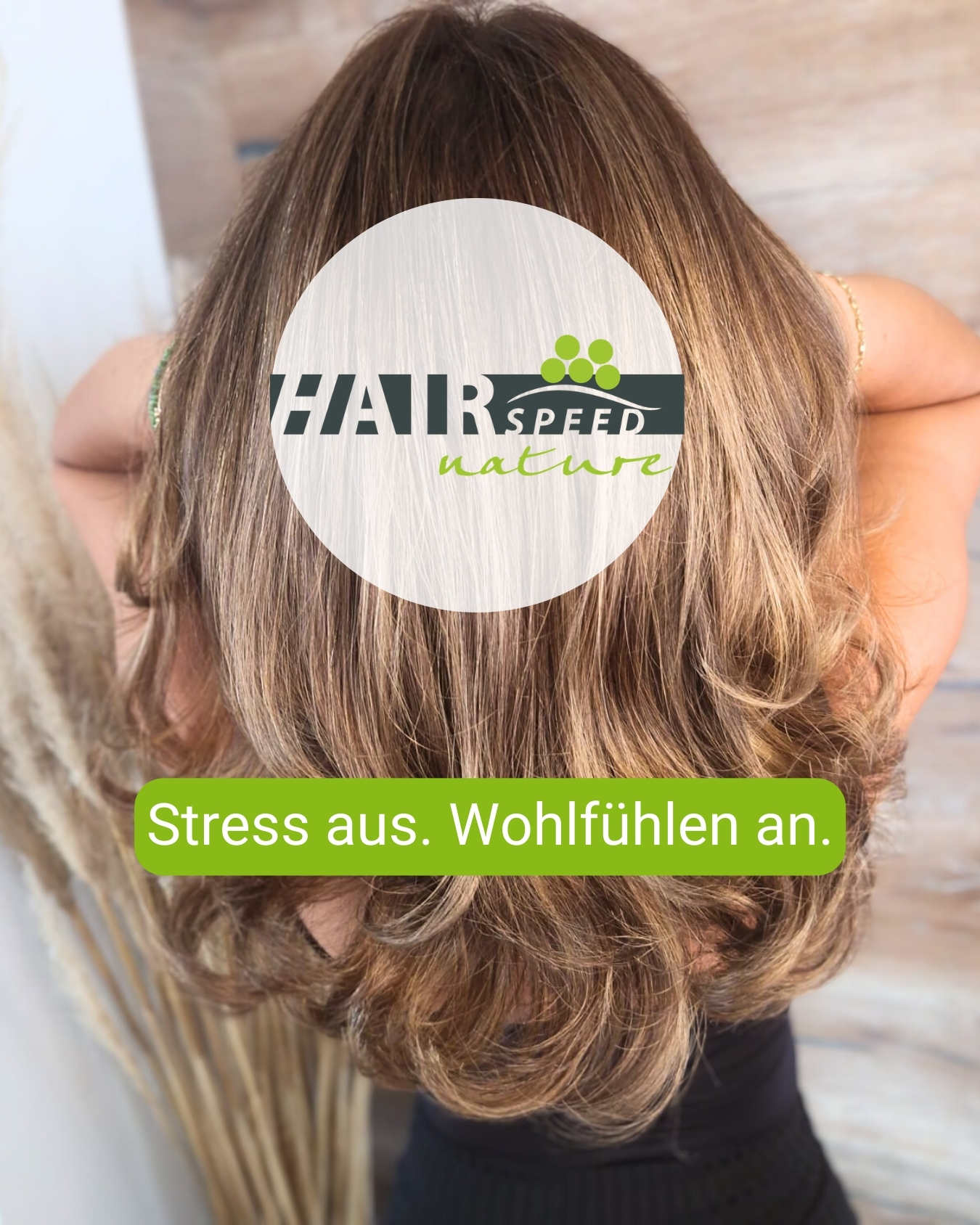 HairSpeed Salons Facebook ad: In einer lauten Welt ist Stille der wahre…