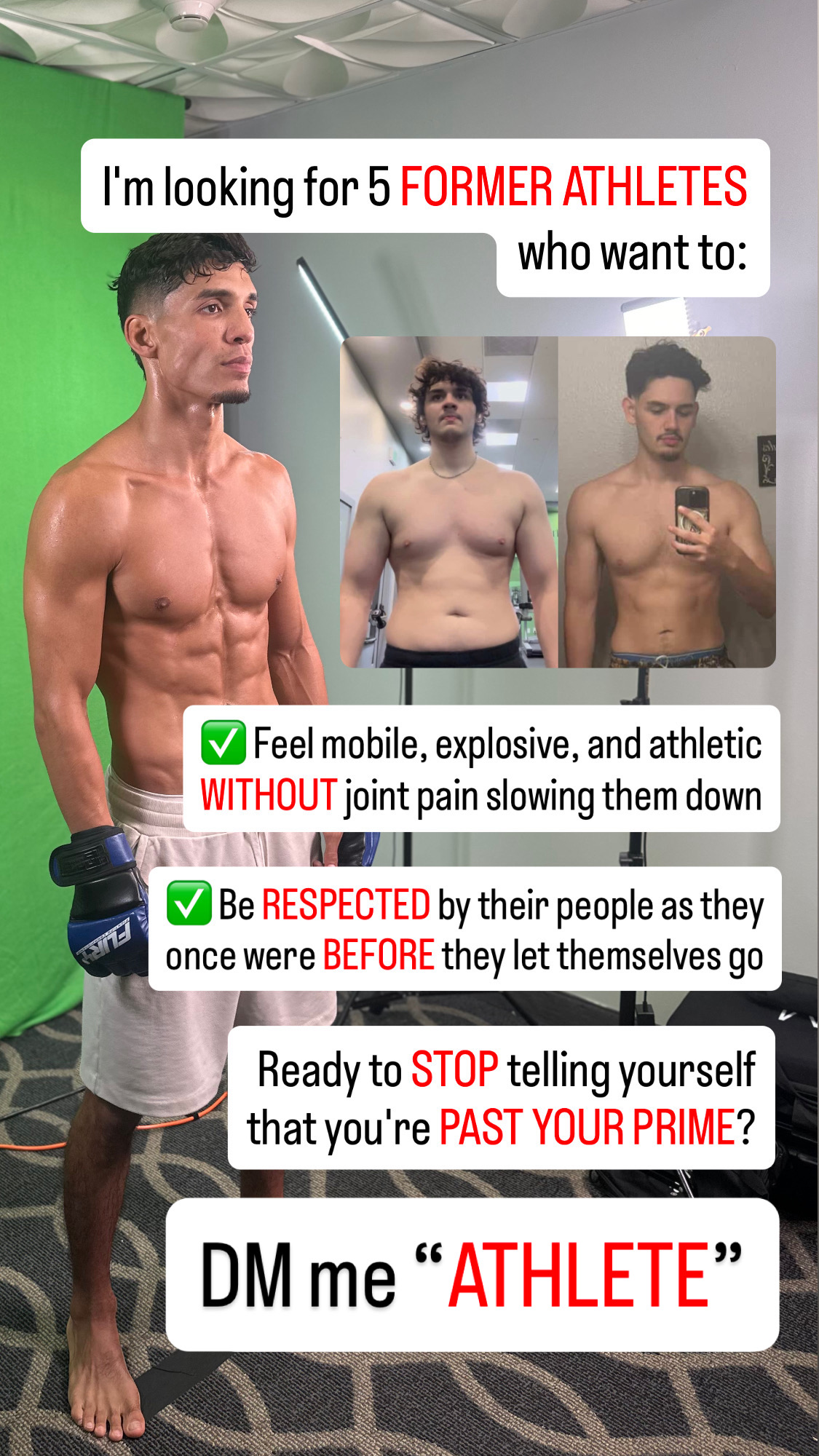 Cutthroat.MMA Facebook ad: If you're a former athlete who wants to…