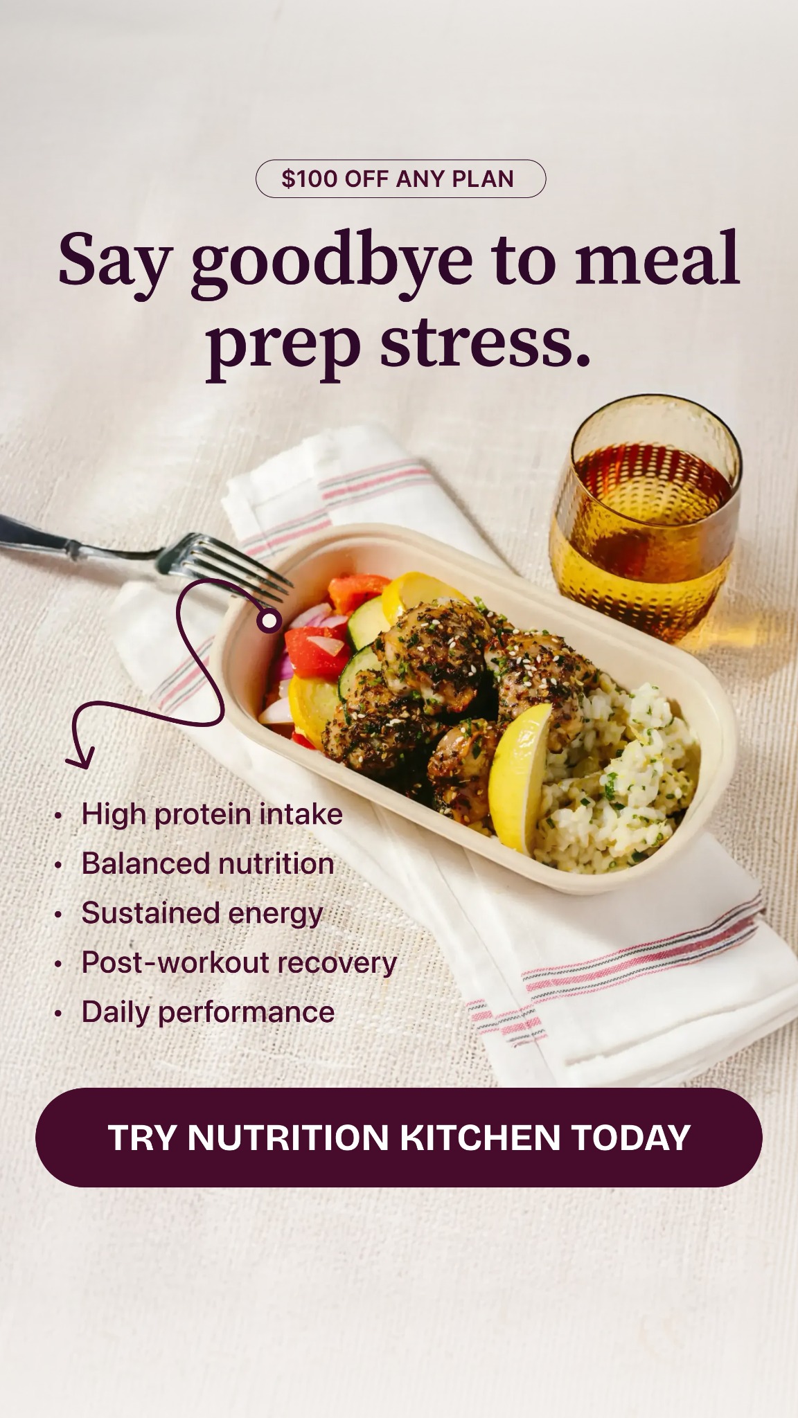 Nutrition Kitchen Facebook ad