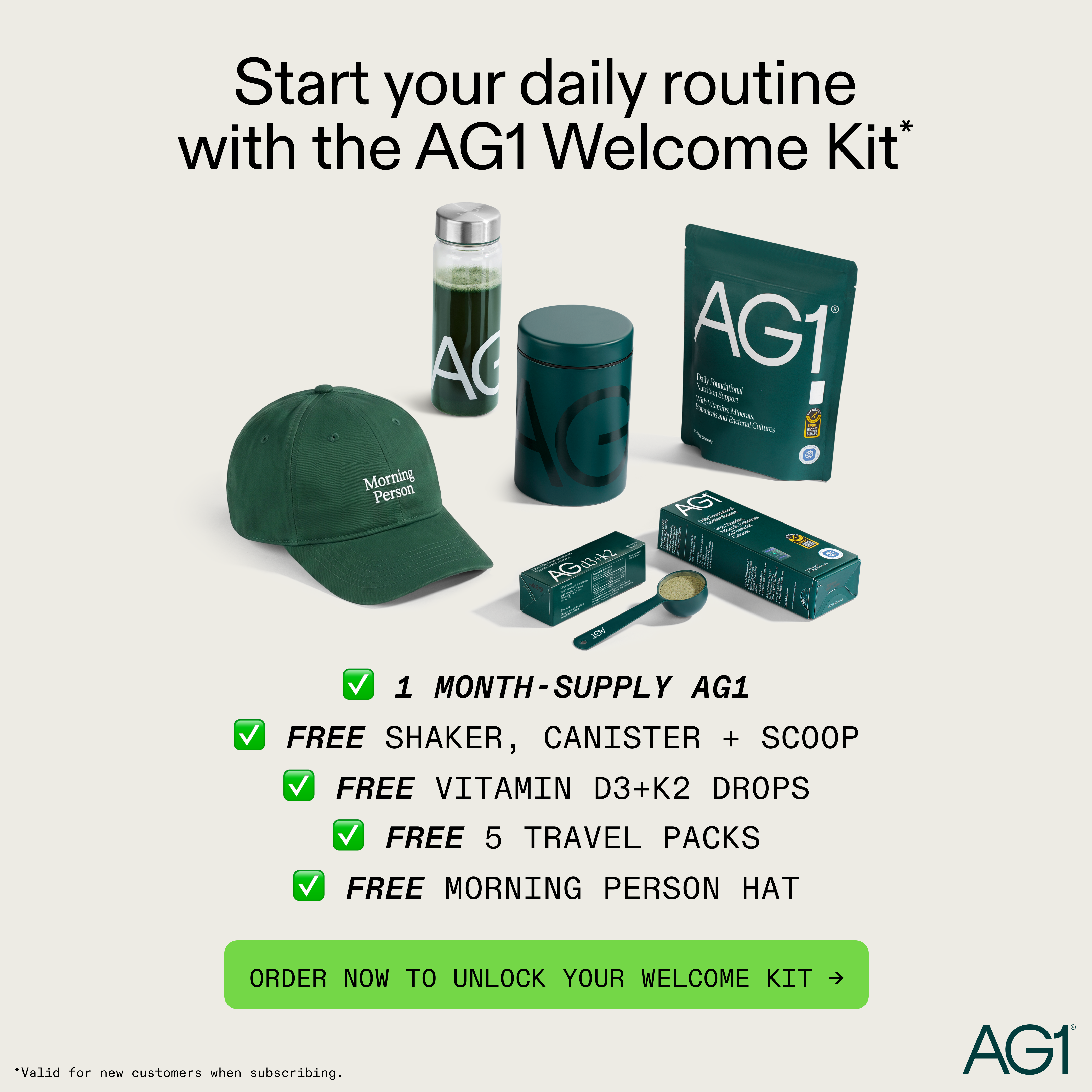 AG1 by Athletic Greens Facebook ad