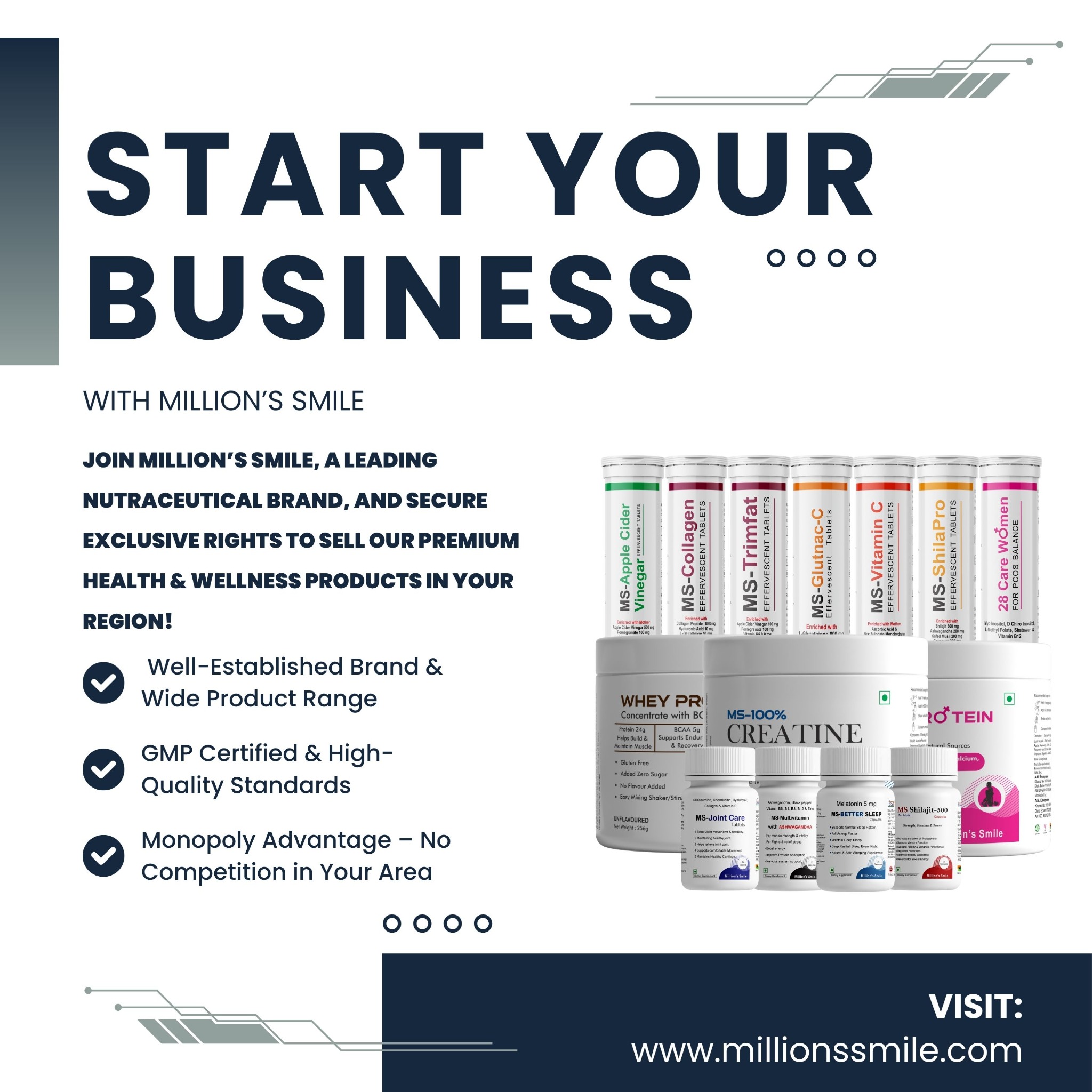Million's Smile Facebook ad: Million's Smile - Best Third Party and PCD Company