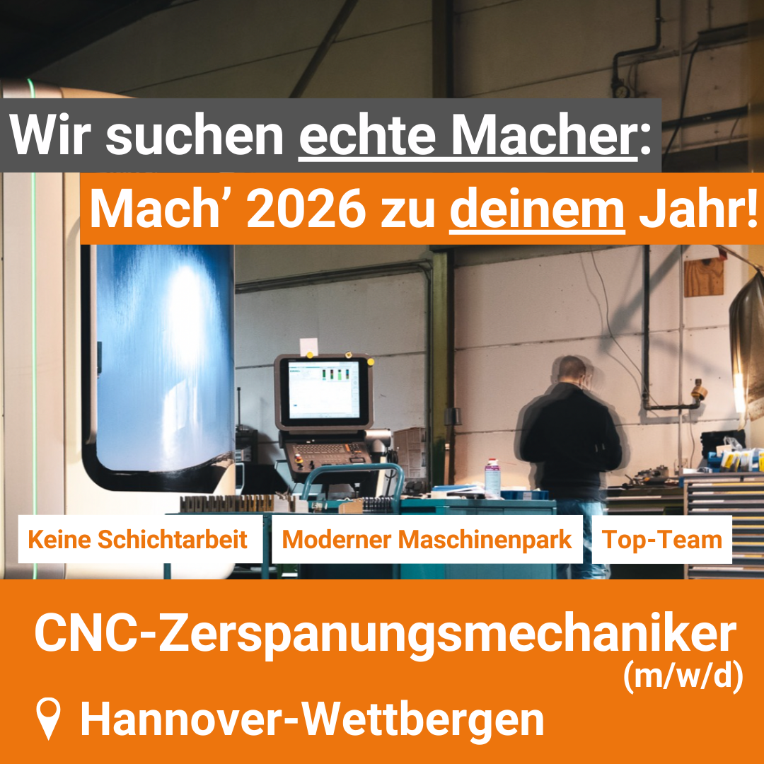 Hilmer GmbH CNC-Technik Facebook ad: CNC-Zerspanungsmechaniker (m/w/d) - Drehen oder Fräsen