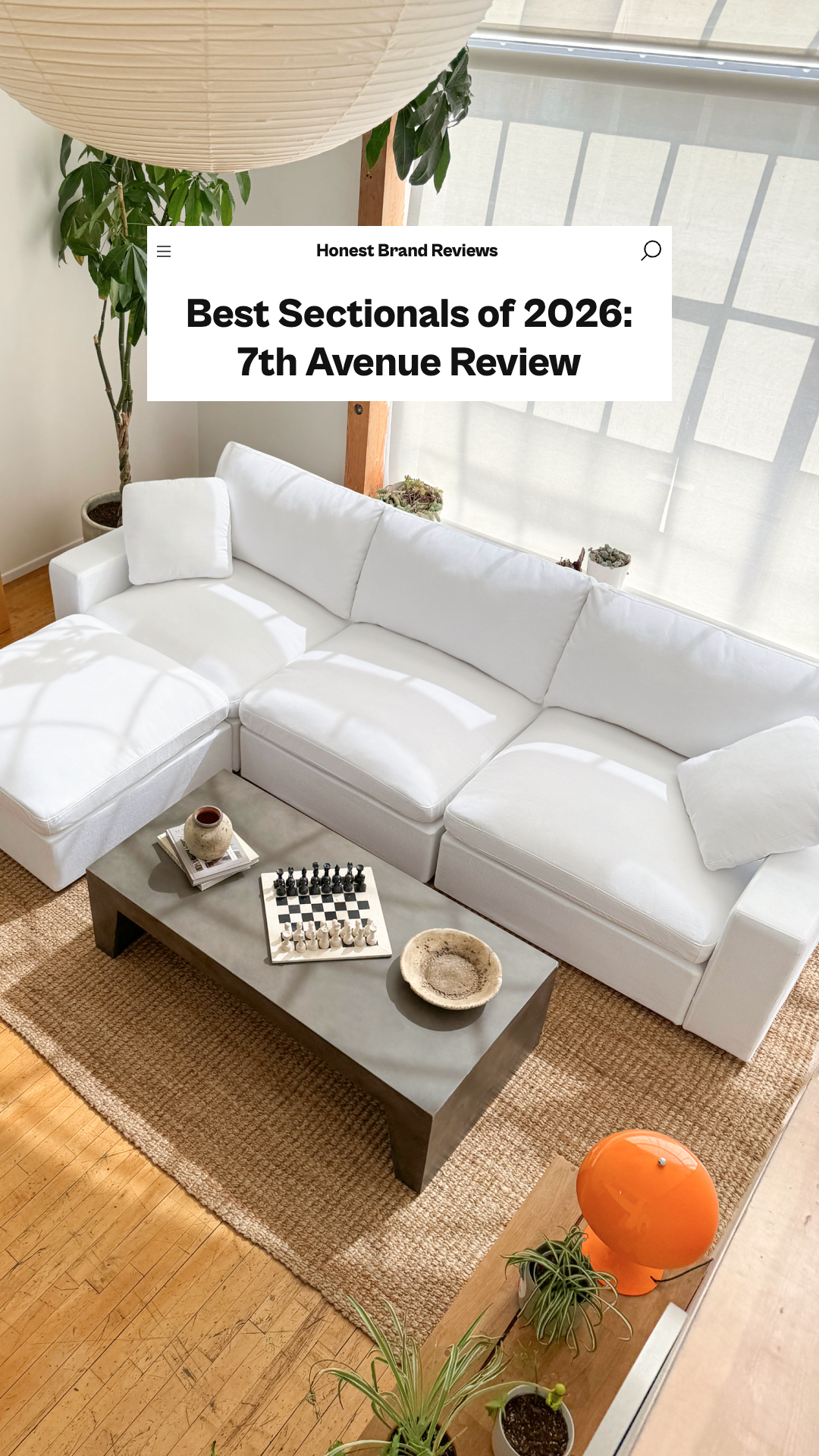 Honest Brand Reviews Facebook ad: The World's Greatest Modular Sofa
