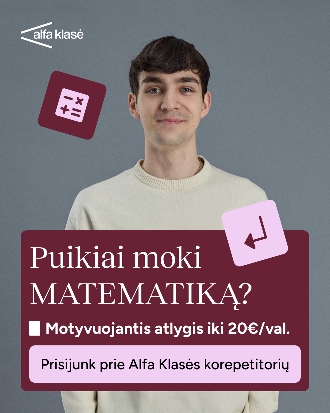 Alfa Klasė Facebook ad