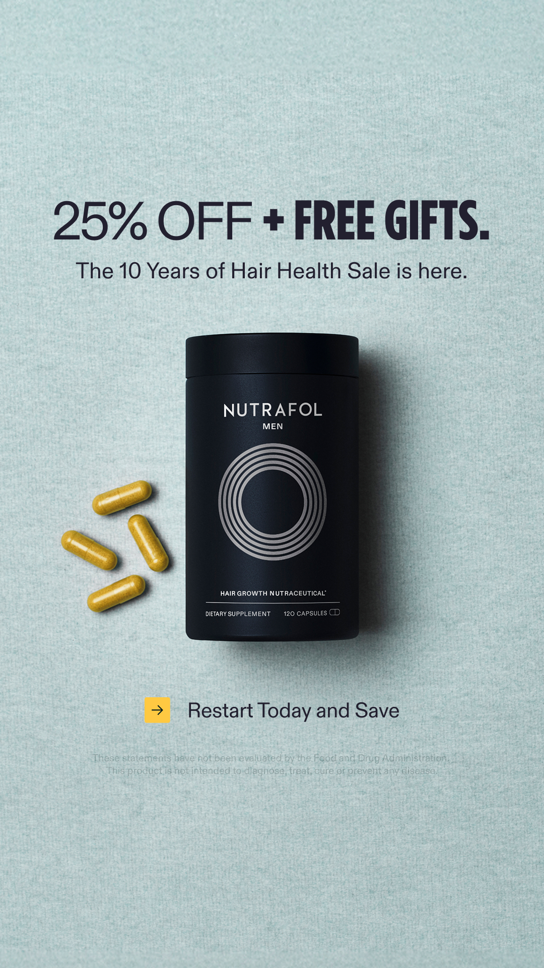 Nutrafol Men Facebook ad